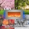 Hastings Home Hastings Home 31 inch LED Backlit Fireplace, Silver 350020NKD - alternate 2